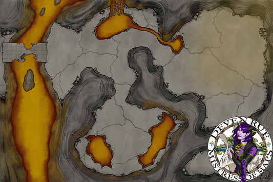 Fire Dragon's Lair VTT Map